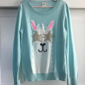 SOLD✅ OshKosh B’gosh - Teal Llama Long Sleeve